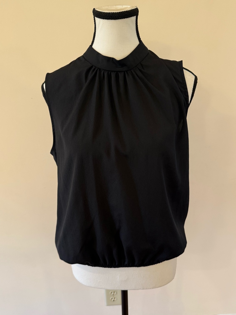 Black Mock-Neck Sleeveless Camisole size Medium